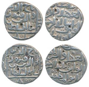 Taj ud- Din Firuz Shah (AH 800-825, 1397-1422 AD), Silver Tanka (2), Hazrat Ahsanabad Mint