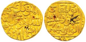 Mahmud Shah (AH 887-924, 1482-1518 AD), Gold Tanka, 10.67g, Hazrat Muhammadabad Mint, AH 8