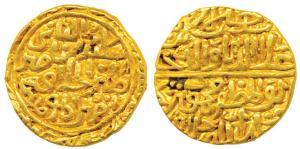 Ala al Din Mahmud Shah I (AH 839-873, 1436-1439 AD), Gold Tanka, 11.90g, Shadiabad Mint, S