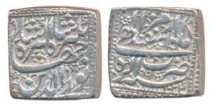 Jahangir (AH 1014-1037, 1605-27 AD), Silver Square Rupee, 11.42g, Agra Mint, AH 1024/9, Mo