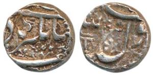 Jahangir, Silver ½ Rupee, Ahmednagar Mint, 5.52g, kalima on rev. (KM 134.1). Very Fine, Ra
