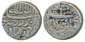 Jahangir as Salim, Silver Rupee, Ahmedabad Mint, Month Khurdad, RY 2, as pre-accession nam