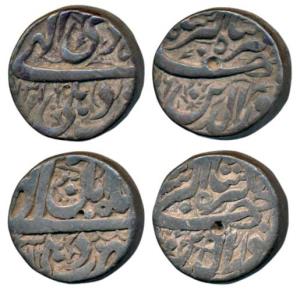 Jahangir, Silver Rupee (2), Delhi Mint, Month Aban, AH 1022; Month Di, AH 1031/16, (KM 145
