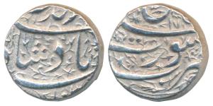 Jahangir, Silver Rupee, 11.12g, Surat Mint, Month Di, RY 17 (KM 148.1). About Extremely Fi