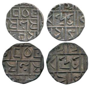 Dharendra or Harendra Narayan (SE 1705-1761, 1783-1839 AD), Silver ½ Tanka, struck from Ta