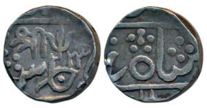 Baija Bai (AH 1243-1249, 1827-1833 AD), Silver Rupee, 10.85g, Lashkar Mint, in the name of