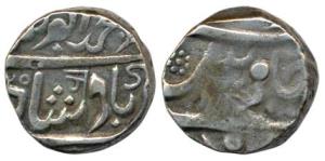 Hyderabad Feudatories, Wanparti, Silver Rupee, 10.88g, Nusratabad Mint, in the name of Muh