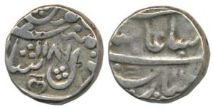 Hyderabad Feudatories, Narayanpet (Dilshadabad), Silver Rupee, 11.17g, in the name of Shah