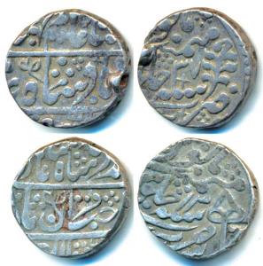 Sawai Madhopur Mint, Silver Rupee (2), in the name of Shah Alam II and Muhammad Akbar II, 
