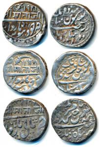 Takhat Singh (AH 1259-1290, 1843-1873 AD), Silver Rupee (3), Jodhpur Mint, daroga mark ’Ra