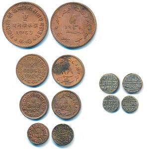 Khengarji III (VS 1932-1998, 1875-1942 AD), Copper 3 Dokda, 1 ½ Dokda, Dokda and Trambiyo,