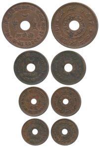 Vijayarajji, Copper Dhinglo, Dhabu, Payalo and Adhio, VS 2002/1946, 1999/1943 and 2004/194
