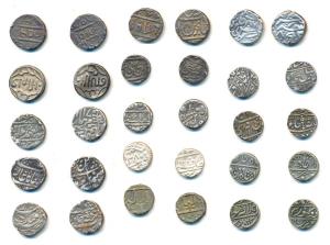 Assorted Lot of 15 different states, Silver Rupee (15), Banswara, Bikanir, Bhopal, Bahawal