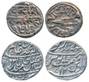 Bharatpur, Suraj Mal, Silver Rupee, Mahinderpur Mint, in the name of Shah Alam II, AH 1185