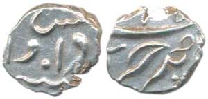 Silver Fanon or 1/5 Rupee, 2.07g, struck at Pondicherry Mint for Mahé, without letter P, d