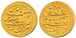 Murshidabad Mint, Gold Mohur, 12.32g, in the name of Shah Alam II, AH 1184/11, issue of 17