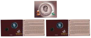 2009 Uncirculated Set, Perarignar Anna Centenary, set of 2, Rupees 5 and 100. In immaculat