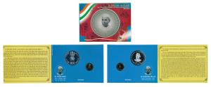 2009 Uncirculated Set, Dr. Rajendra Prasad 125 Birth Anniversary, set of 2, Rupees 5 and 1