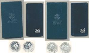 United States of America, Proof Silver Dollar, 26.7g, 1991, 38th Anniversary of the Korean
