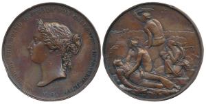 Awarded by the Board of Trade for Gallantry in Saving Life written around the bust of Vict