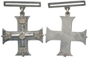 Military Cross, George V, Silver Medal, unnamed as usual, GR royal cipher in center and fo