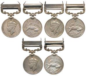 India General Service Medal, George VI, Silver, North West Frontier 1936-37 bar, awarded t
