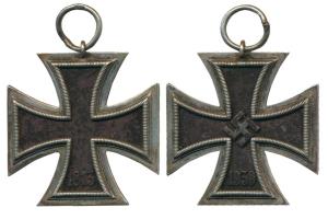 Nazi Germany, World War II, Iron Cross, Swastika in center and date 1939 below. Very Fine+