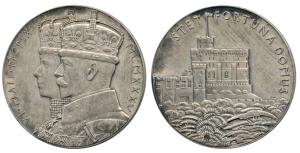 Silver Jubilee Medal of George V and Queen Mary, Silver, 88g, Domus Medal, conjoined busts