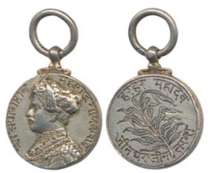 Baroda, Rajyaratna Jewel of the State Medal, Miniature, Silver, 6.98g, obv. profile portra