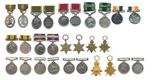 A collection of 13 different Miniature Medals, King’s South Africa Medal, Edward VII, 1901