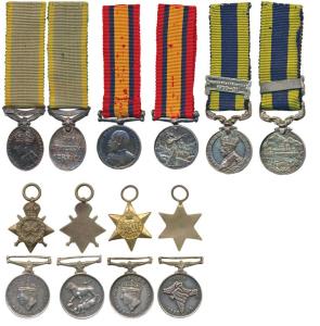 A collection of 7 different Miniature Medals, King’s South Africa Medal, Edward VII, 1901-