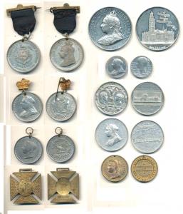 Medals of Queen Victoria (9), Silver (1), Bronze (2), White Metal (6), Diamond Jubilee of 