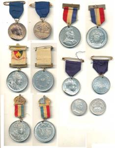 Medals of Edward VII (6), Silver 11.32g, Coronation South Africa Natal, 1902, pierced at t
