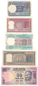 Assorted lot of Fancy Numbers, Rupee 1 —444444, Rupees 2 —555555, Rupees 5 —111111, Rupees