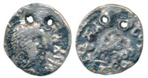 Satavahanas, Vasisthiputra Sri Pulumavi, Silver Drachma, bust of the ruler to right with a