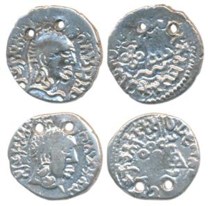 Satavahana, Gautamiputra Sri Yajna Satakarni, Silver Drachma, bust of the ruler to right w