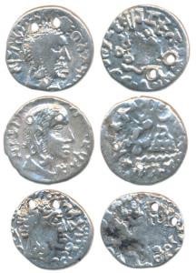 Satavahana, Gautamiputra Sri Yajna Satakarni, Silver Drachma (3), 2.14g, bust of the ruler