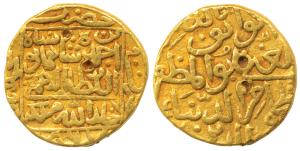 Nizam al-din Ahmad Shah III (AH 866-867, 1461-1463 AD), Gold Tanka, 11.10g, Hazrat Muhamma