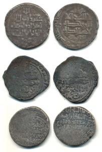 Ghurid, Muhammad bin Sam; Ghurid, Ghiyathuddin Muhammad bin Sam; Mahmud; Silver Dirhams (3