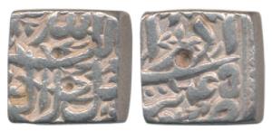 Akbar, Silver Rupee, 11.38g, Tatta Mint, Ilahi Type, Month Azar, Year 45 (KM 88.7). Very F