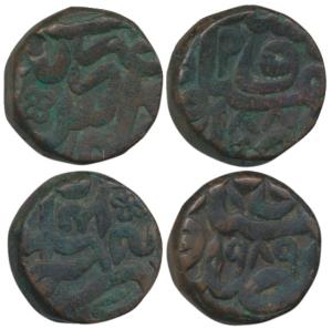 Akbar, Copper Dam (2), Merta (Mirath) Mint, earlier identified as Mirath, AH 988 and 989 (
