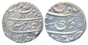 Aurangzeb, Silver Rupee, 11.58g, Machlipattan Mint, AH 1112/44, mint name in single line a