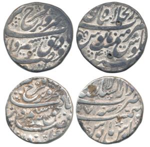 Farrukhsiyar, Silver Rupee (2), Dar-us-Sultanate Lahore Mint, RY 7; Dar-ul- Khilafat Shahj