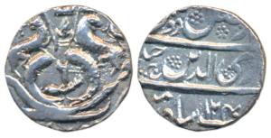 Ghazi-ud-din Haidar (AH 1230-1243, 1819-1827 AD), Silver ¼ Rupee, 2.70g, Dar us- Sultanat 