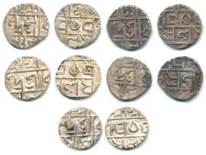 Upendra Narayan (SE 1637-1686, 1715-1764 AD), Silver ½ Rupee. Very Fine+. (5)