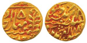 Madho Singh II (AH 1298-1341, 1880-1922 AD), Gold Mohur, 10.85g, Sawai Jaipur Mint, AH 188