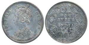 Victoria Queen, Silver Rupee, 1862, Bombay Mint, A / I / 1 / 1, (Prid 98). Very Fine+, Rar