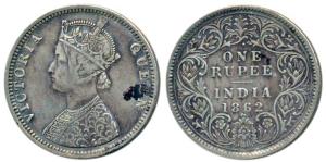 Victoria Queen, Silver Rupee, 1862, Bombay Mint, C / I / 1 / 2, (Prid 104). Very Fine+, Ra