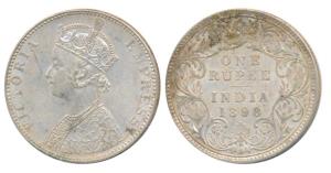 Victoria Empress, Silver Rupee, 1898, Bombay Mint, C2 / I / B incuse, (Prid 184). Very Fin