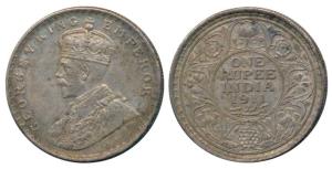 George V, Silver Rupee, 1911, Bombay Mint, (Prid 217). Extremely Fine, Scarce.